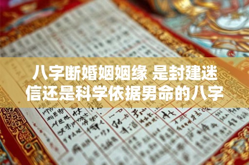 八字断婚姻姻缘 是封建迷信还是科学依据男命的八字真的能决定婚姻吗