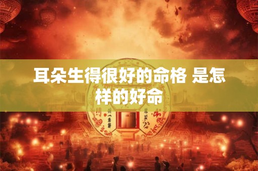 耳朵生得很好的命格 是怎样的好命