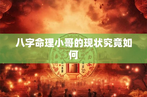 八字命理小哥的现状究竟如何