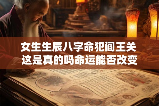 女生生辰八字命犯阎王关 这是真的吗命运能否改变