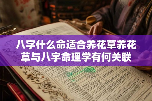 八字什么命适合养花草养花草与八字命理学有何关联