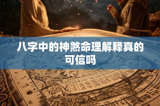 八字中的神煞命理解释真的可信吗