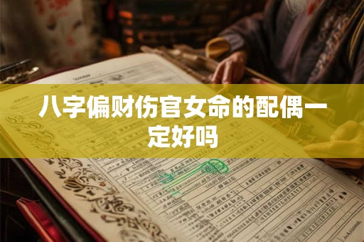 八字偏财伤官女命的配偶一定好吗