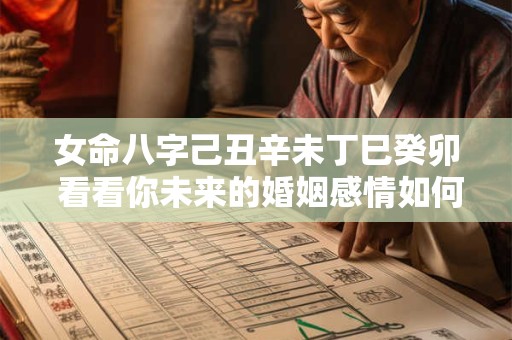 女命八字己丑辛未丁巳癸卯 看看你未来的婚姻感情如何