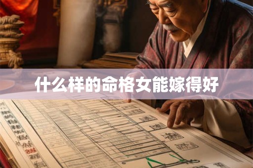 什么样的命格女能嫁得好