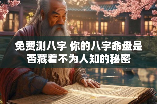 免费测八字 你的八字命盘是否藏着不为人知的秘密