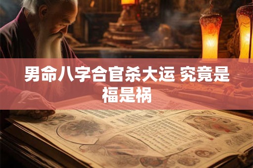 男命八字合官杀大运 究竟是福是祸
