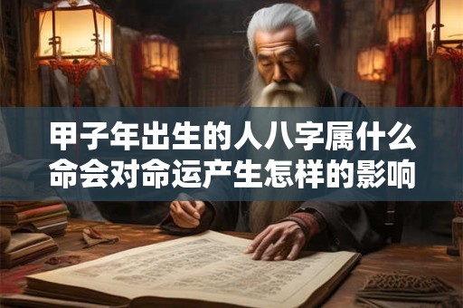 甲子年出生的人八字属什么命会对命运产生怎样的影响