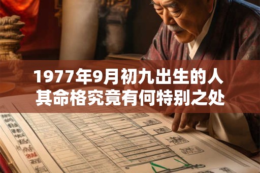 1977年9月初九出生的人 其命格究竟有何特别之处