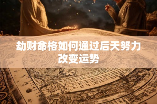 劫财命格如何通过后天努力改变运势