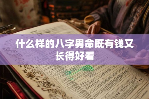 什么样的八字男命既有钱又长得好看