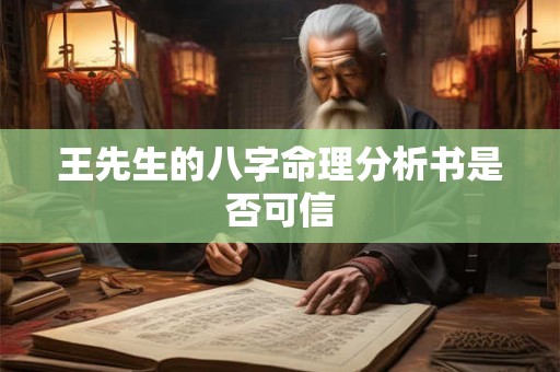 王先生的八字命理分析书是否可信