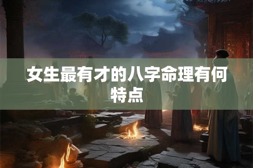 女生最有才的八字命理有何特点