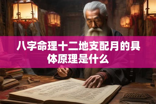 八字命理十二地支配月的具体原理是什么