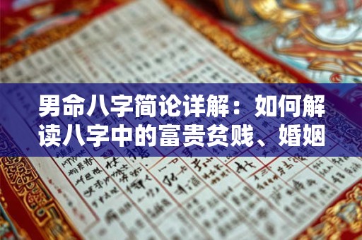 男命八字简论详解：如何解读八字中的富贵贫贱、婚姻感情、事业财运