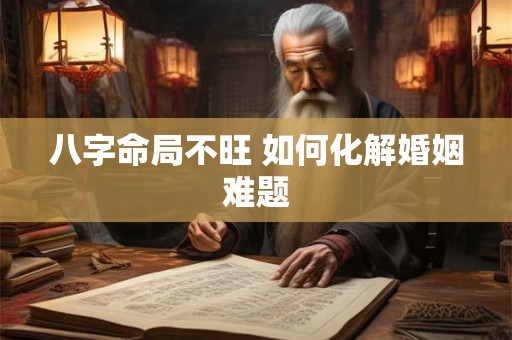 八字命局不旺 如何化解婚姻难题