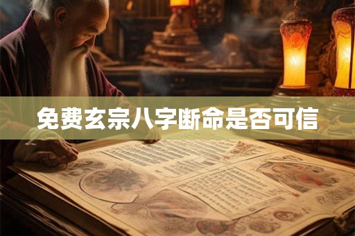 免费玄宗八字断命是否可信