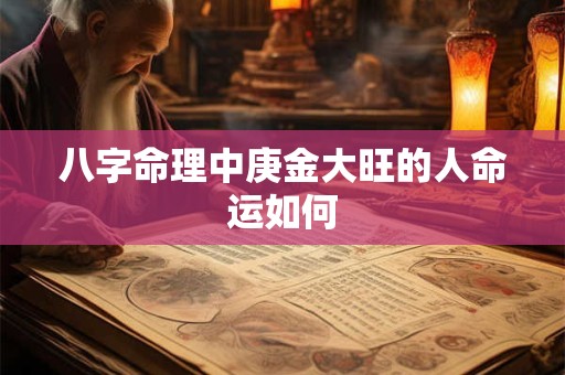 八字命理中庚金大旺的人命运如何