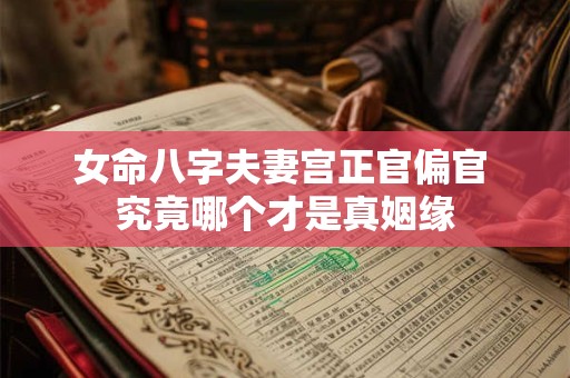 女命八字夫妻宫正官偏官 究竟哪个才是真姻缘