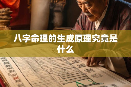 八字命理的生成原理究竟是什么