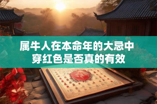 属牛人在本命年的大忌中 穿红色是否真的有效