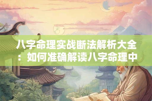 八字命理实战断法解析大全：如何准确解读八字命理中的奥秘