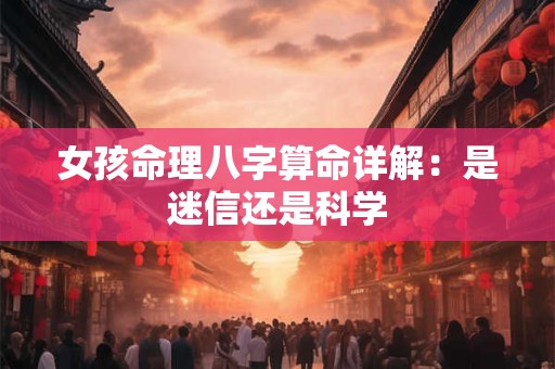 女孩命理八字算命详解：是迷信还是科学