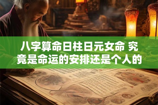 八字算命日柱日元女命 究竟是命运的安排还是个人的选择