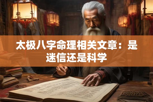 太极八字命理相关文章：是迷信还是科学