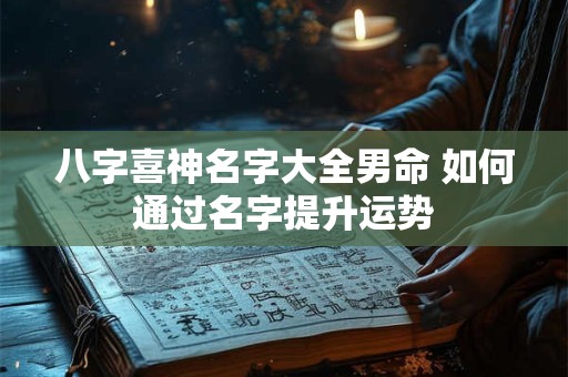 八字喜神名字大全男命 如何通过名字提升运势