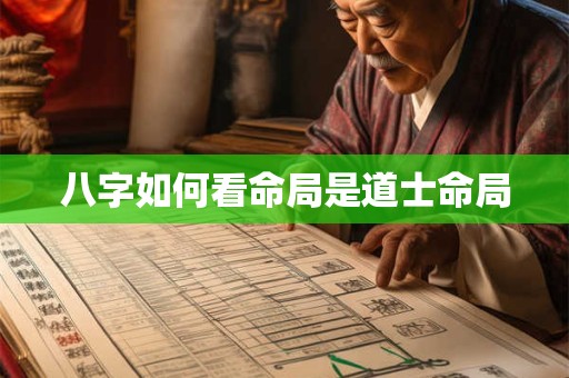 八字如何看命局是道士命局