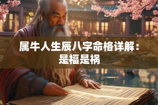 属牛人生辰八字命格详解：是福是祸