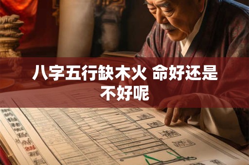 八字五行缺木火 命好还是不好呢