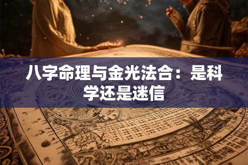 八字命理与金光法合：是科学还是迷信