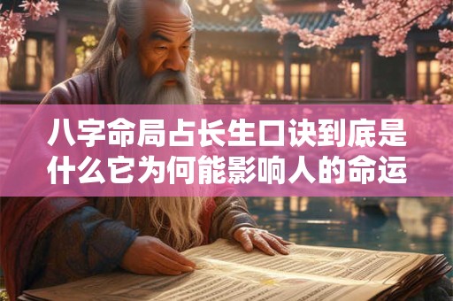 八字命局占长生口诀到底是什么它为何能影响人的命运