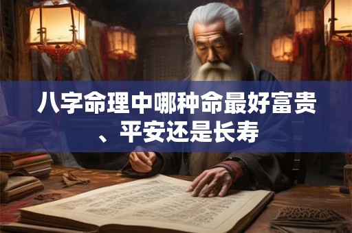 八字命理中哪种命最好富贵、平安还是长寿