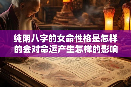 纯阴八字的女命性格是怎样的会对命运产生怎样的影响