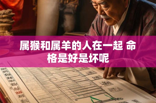 属猴和属羊的人在一起 命格是好是坏呢