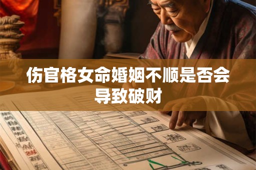 伤官格女命婚姻不顺是否会导致破财
