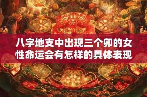 八字地支中出现三个卯的女性命运会有怎样的具体表现