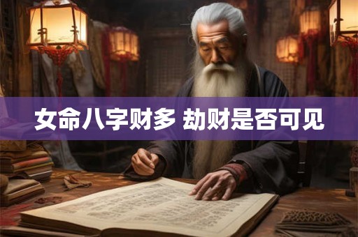 女命八字财多 劫财是否可见 女命八字财多 劫财是否可见
