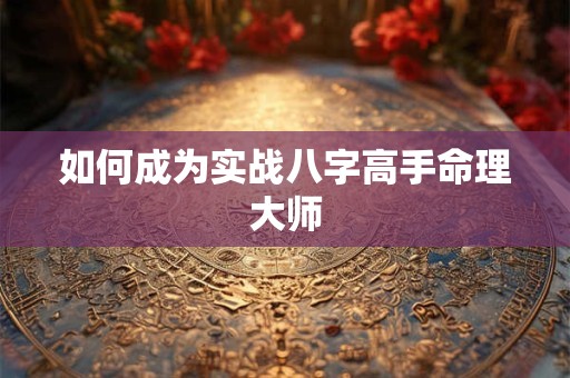 如何成为实战八字高手命理大师
