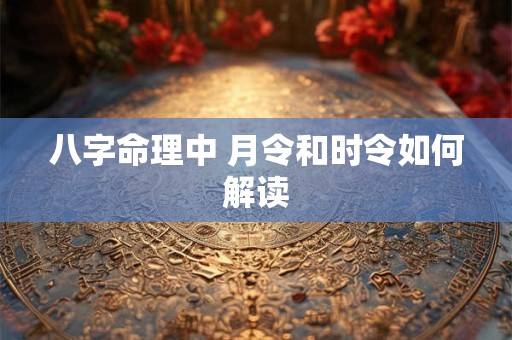 八字命理中 月令和时令如何解读