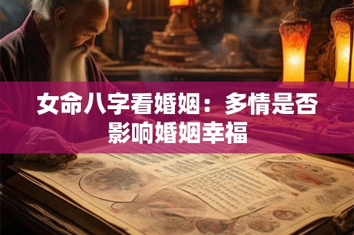 女命八字看婚姻：多情是否影响婚姻幸福
