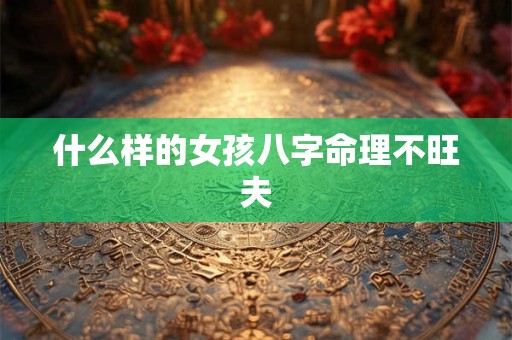 什么样的女孩八字命理不旺夫