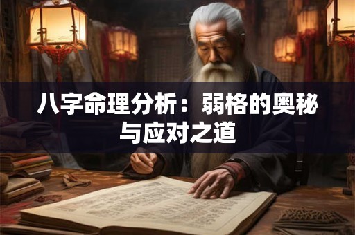 八字命理分析：弱格的奥秘与应对之道