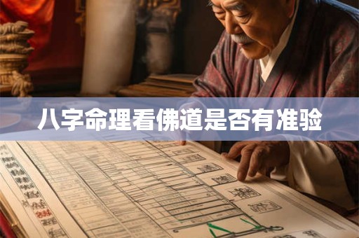 八字命理看佛道是否有准验