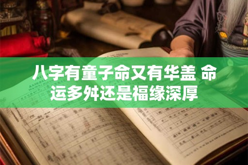 八字有童子命又有华盖 命运多舛还是福缘深厚
