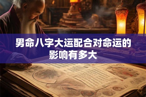 男命八字大运配合对命运的影响有多大