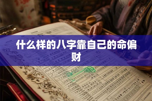 什么样的八字靠自己的命偏财